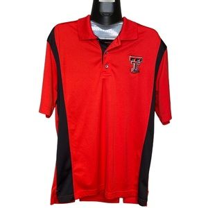 Texas Tech Men’s Lightweight Polo Style Shirt Size Medium 38/40
